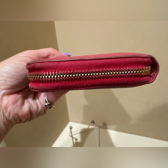 Prada Saffiano Raspberry Pink Zippy Continental Wallet - Picture 5 of 15